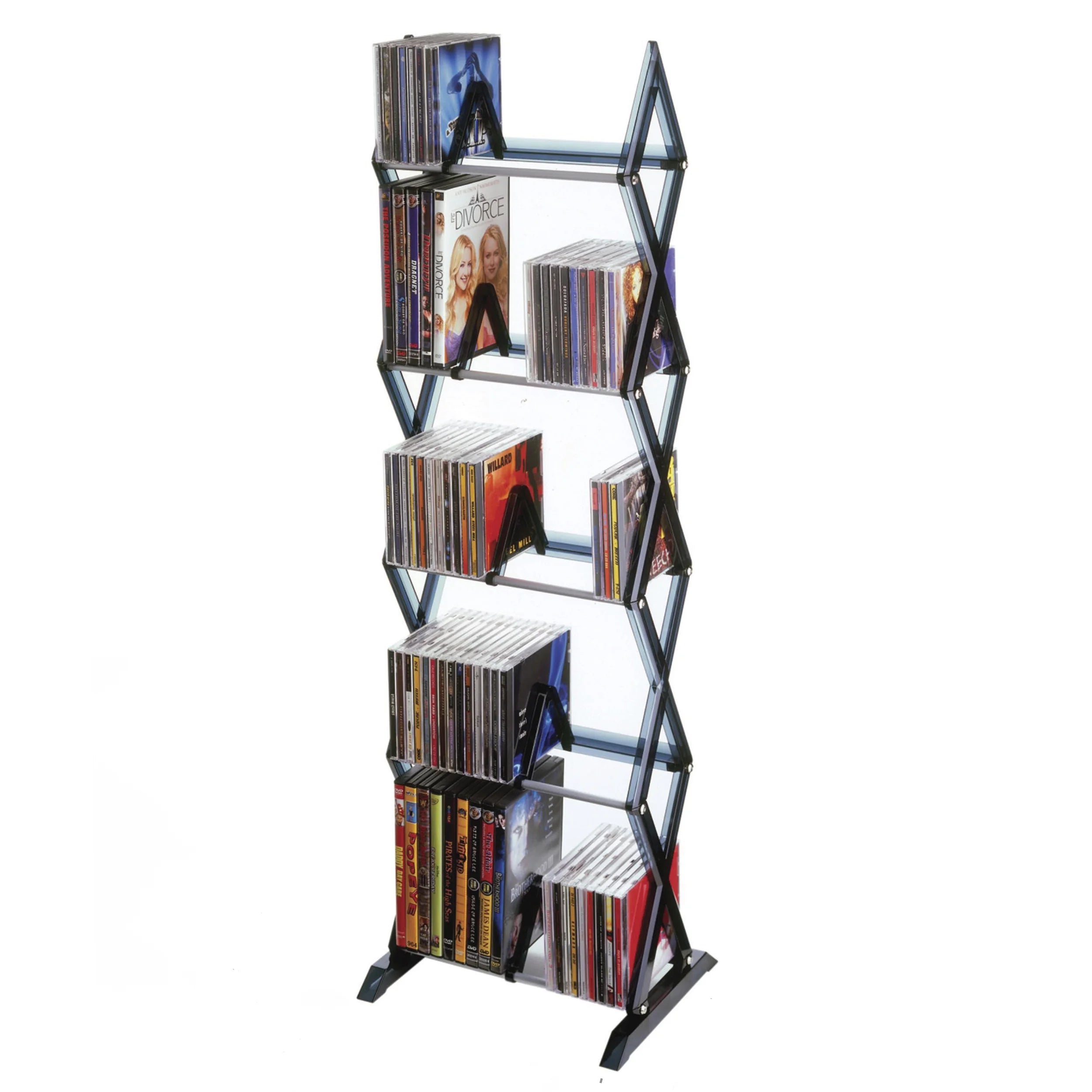 5-tier Media Rack Multimedia Smoke N308199