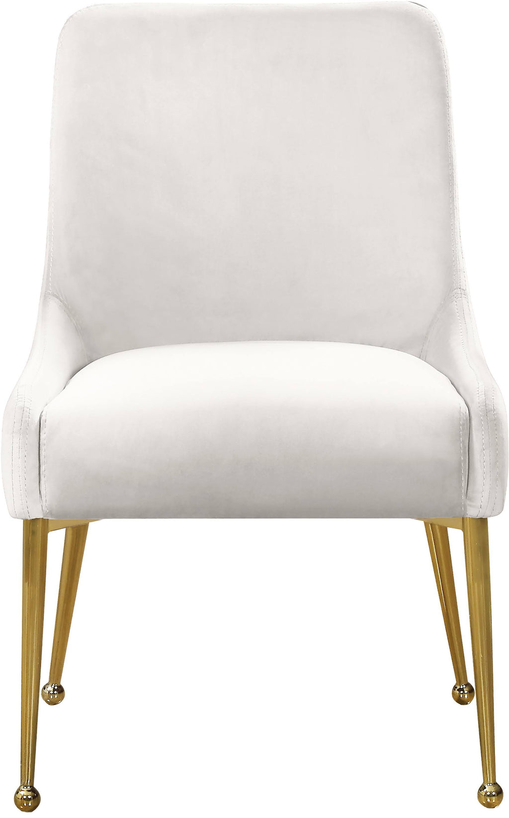 Cream Velvet Dining Chair Set of 2 I479591