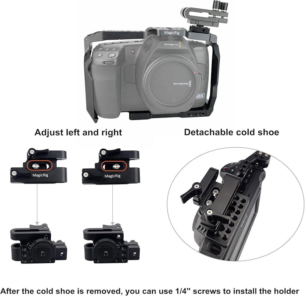 BMPCC 6K Pro Cage with T5 SSD Mount V559