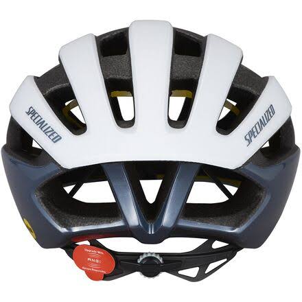 Satin White Gloss Ice Blue MIPS Helmet W2837