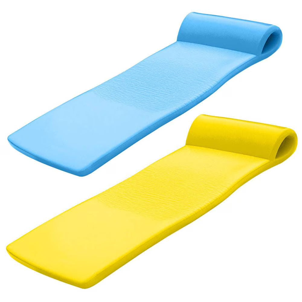 Bahama Blue & Yellow Foam Raft Lounger Pool Floats N280382