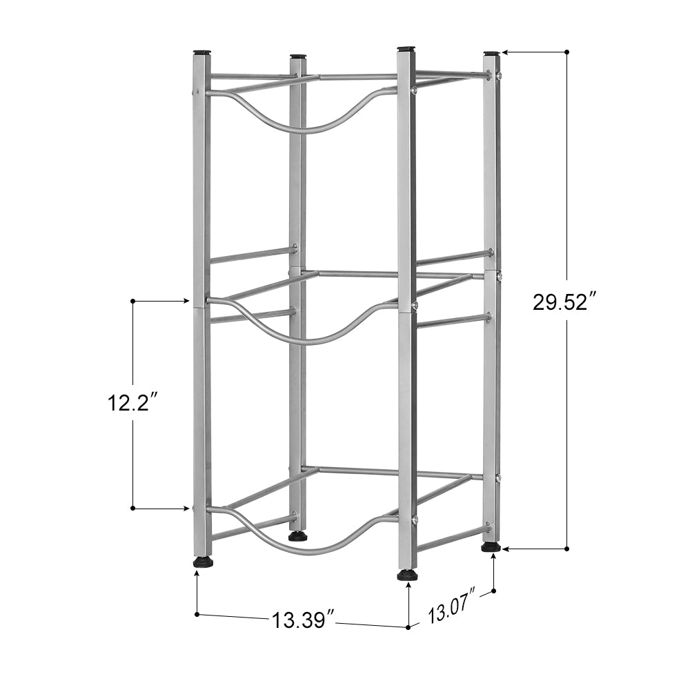 3-Tier Water Bottle Holder Storage Rack O6070