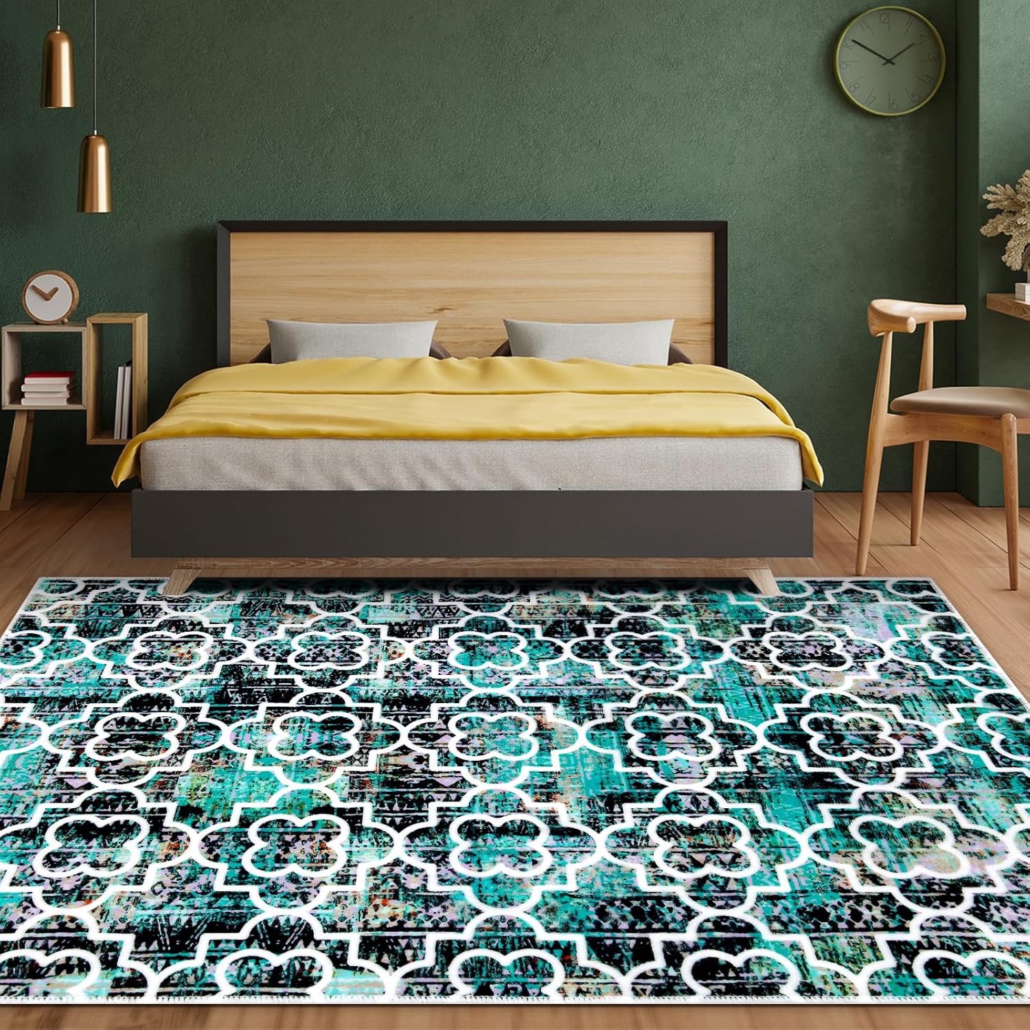 Washable Non-Slip Ultra-Soft 5x7 Area Rug D482