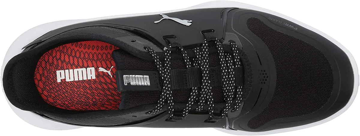 Puma Black Silver White Golf Shoe E59903
