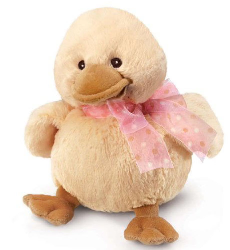 Washable Stuffed Toy Diddy Duck With Pink Ribbon 8Small Z60564