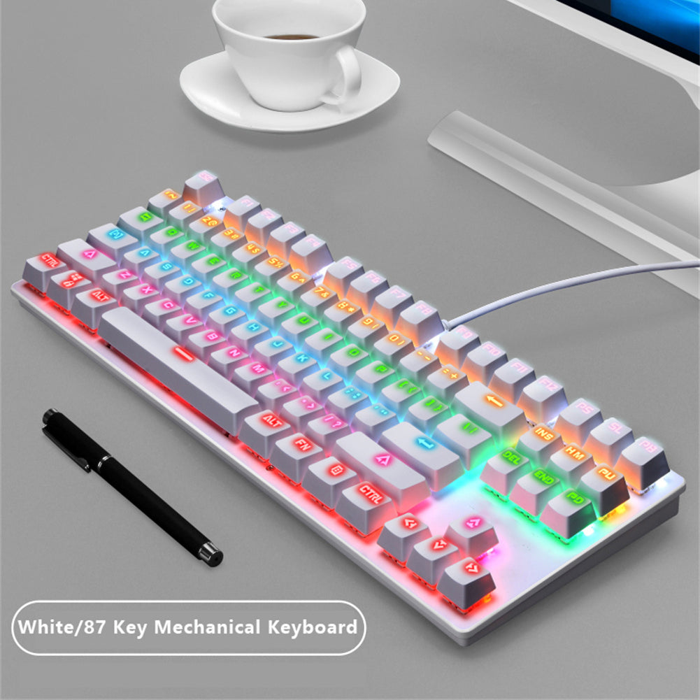 87-Key Gaming Mechanical Keyboard with Backlit LED W94371
