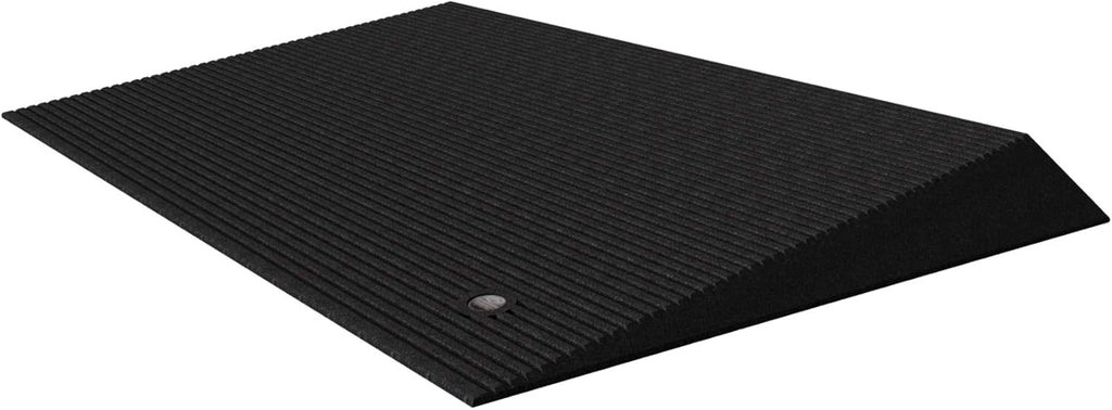 Rubber Angled Entry Mat, Grey, 1.5 Inch Rise B919