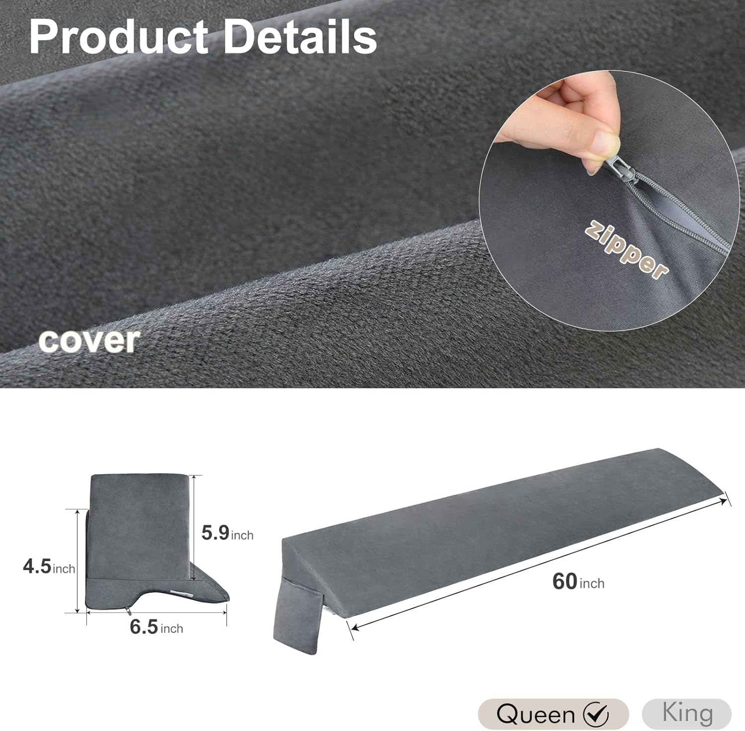 Queen Bed Wedge Pillow C43441