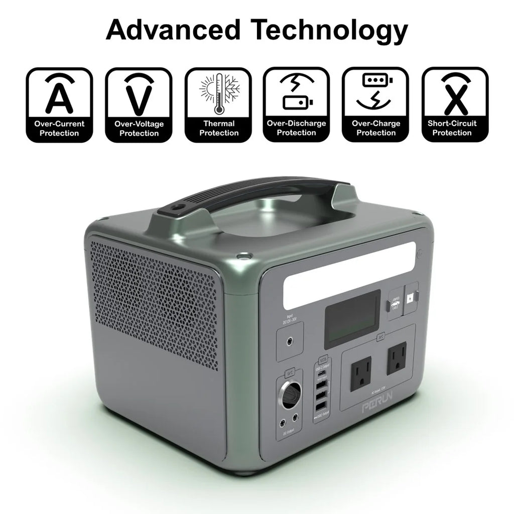 1200 Peak Starting Watts 600W Continuous Portable Power Station T746306