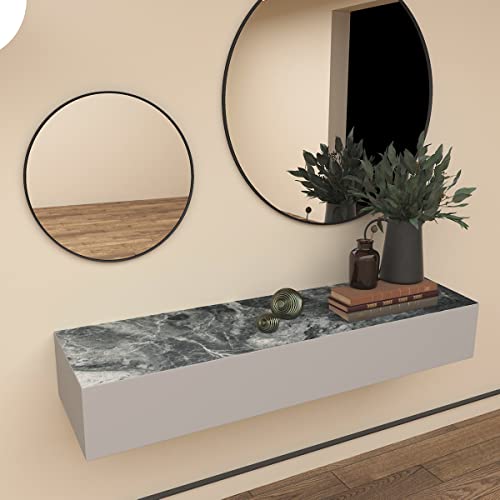 Grey Matte Marble Peel and Stick Contact Paper 31.5x354inch G219871