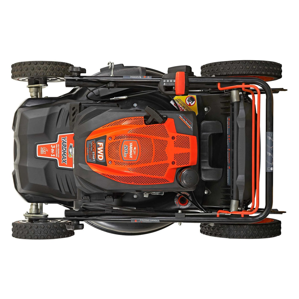 22 in. 201cc 3-in-1 Gas Walk Behind Self Propelled Lawn Mower N24414
