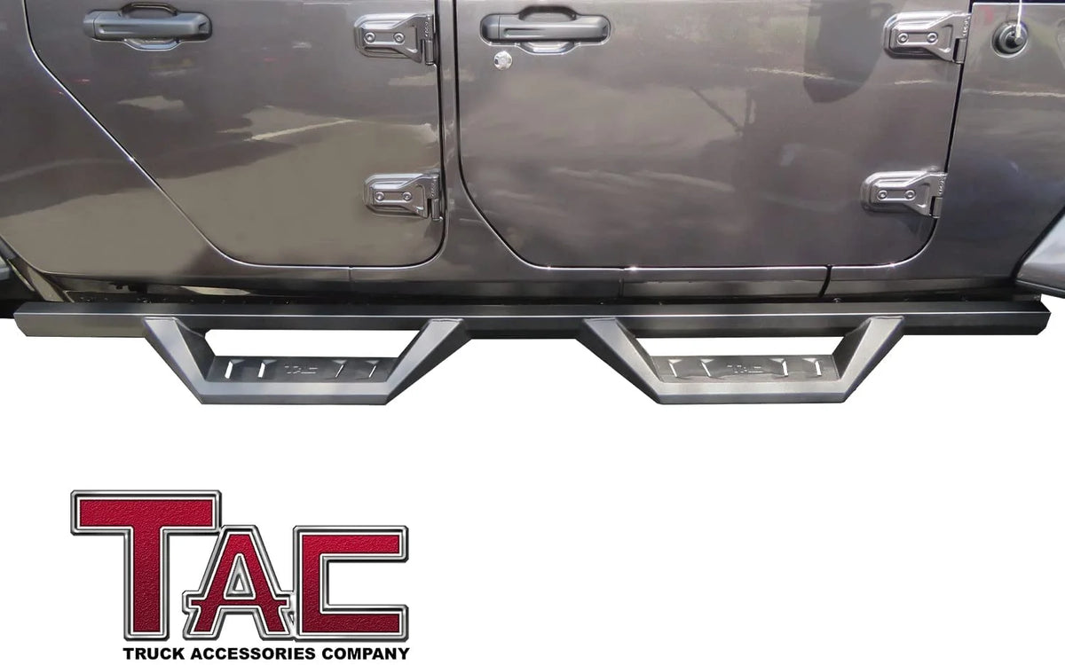 Black Off-Road Running Boards Side Steps Nerf Bars Rock Slider (2pcs) K744035