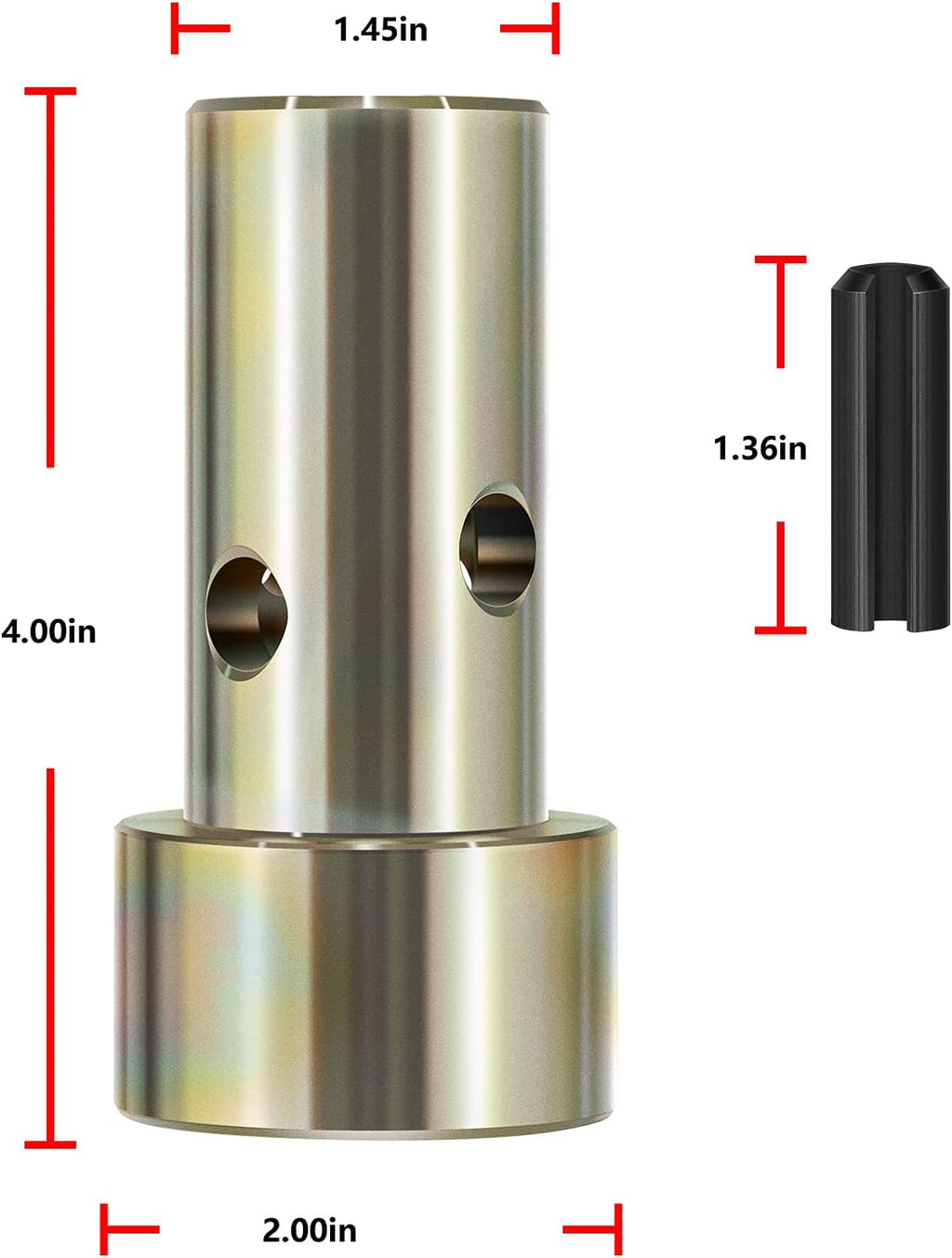 2 Pairs Cat 2 Quick Hitch Adapter Bushings Set for Category II 3-Point Tractor U991887