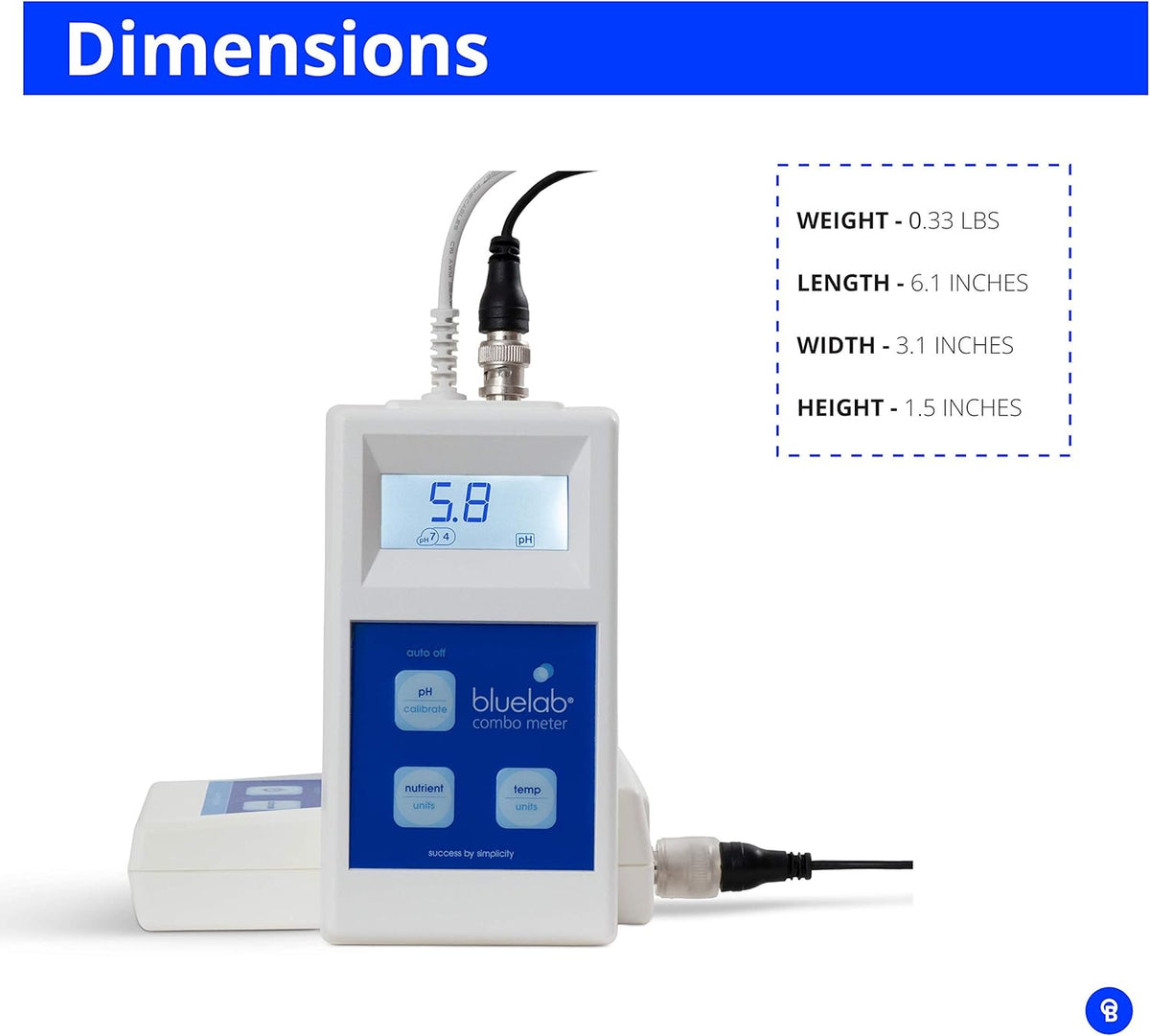 Combo Meter for pH, Temperature, Conductivity M85261