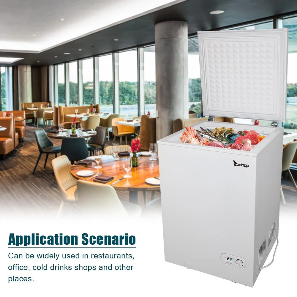 White Single Door Chest Freezer G108