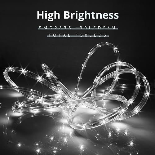 33ft Flexible LED Rope Lights, Color Changing RGB Strip Light with Remote Control, 8 Colors, Waterproof S289