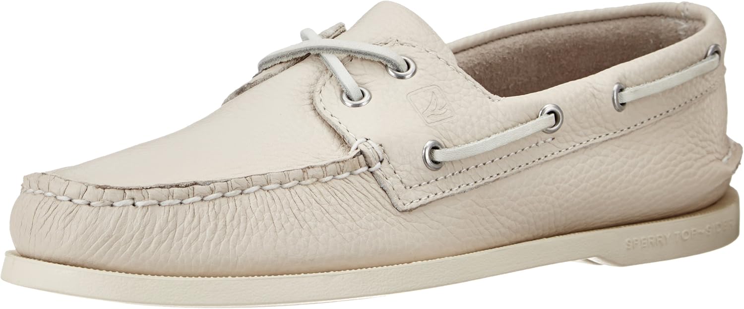 White 2-Eye Boat Shoe N969