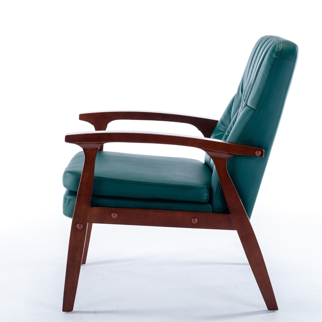Green Fabric Upholstered Armchair Sofa T90421