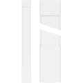 Plain PVC Pilaster with Capital and Base (Pair) X390620