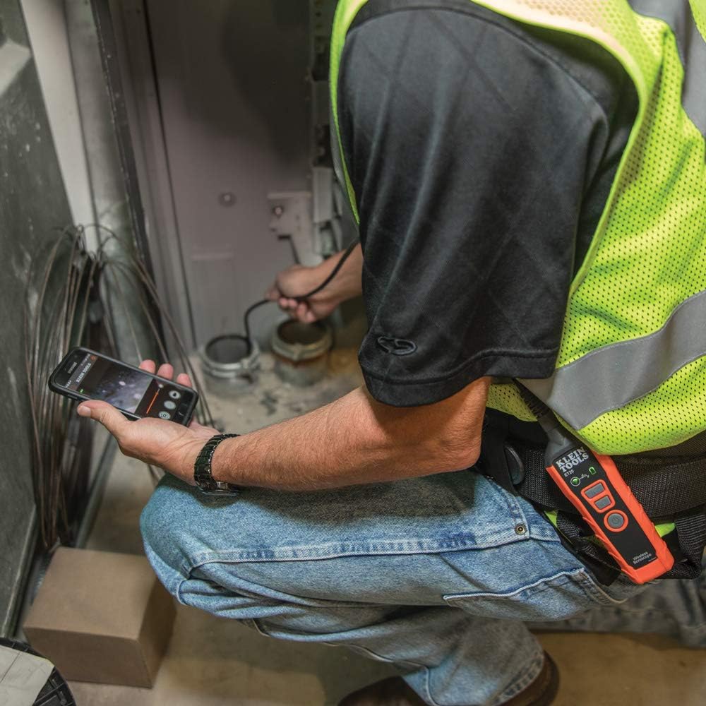 Wi-Fi Borescope Inspection Camera with Rechargeable Lithium-Ion Battery and LED Lights D25572