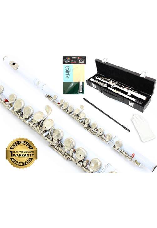 White Closed Hole C Flute with Offset G and Split E Mechanism O7832