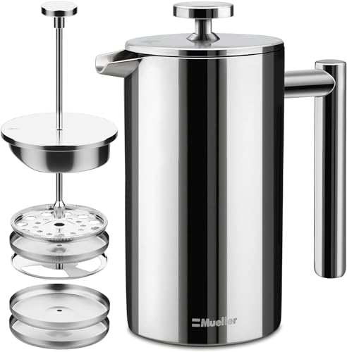34oz Stainless Steel French Press Coffee Maker Y5964