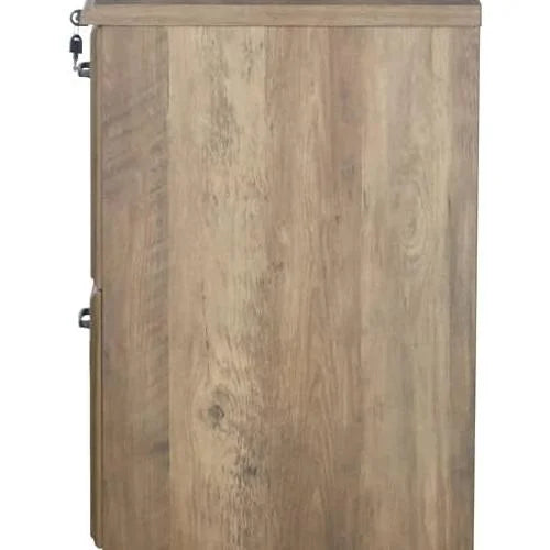 2 Drawer Lateral Filing Cabinet In Rustic Oak L5855