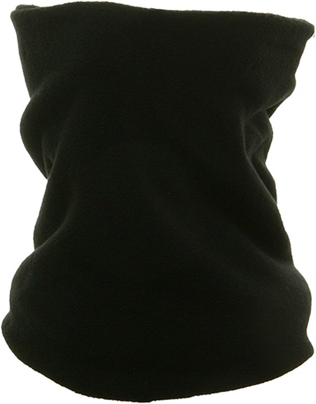 Black Thick Micro Fleece Double Layer Neck Warmer Gaiter 2-Pack E326