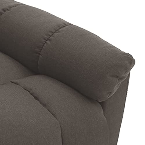 Brown Fabric Reclinable Massage Wingback Chair D32883
