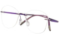 Purple Rimless Optical Frame S888169