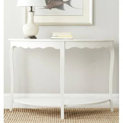 Solid Wood Console Table Shady White H66967