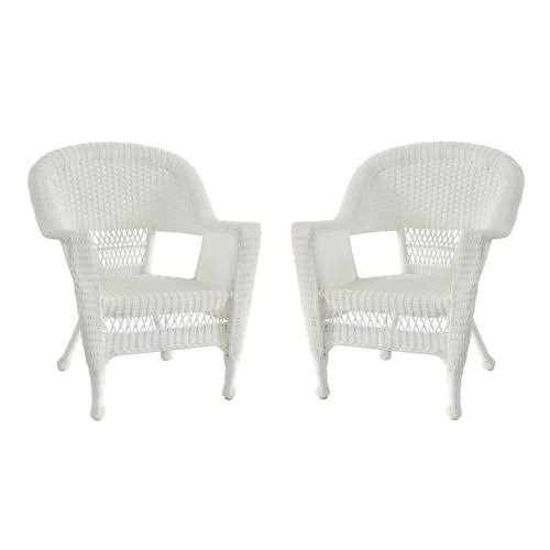 White Wicker Chair - Set of 2 A9094