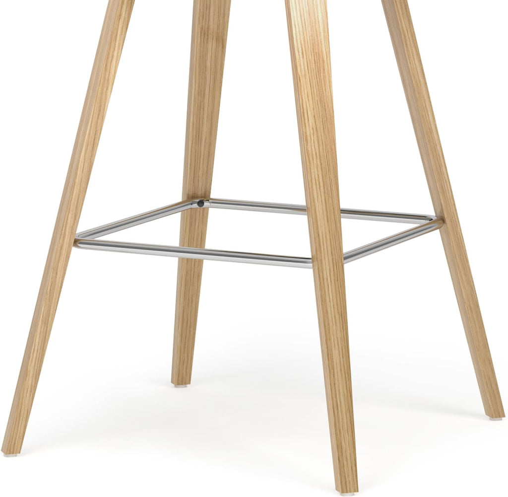 26 Inch Bentwood Counter Height Stool Set Of 2 Mocha Polyester Linen M592