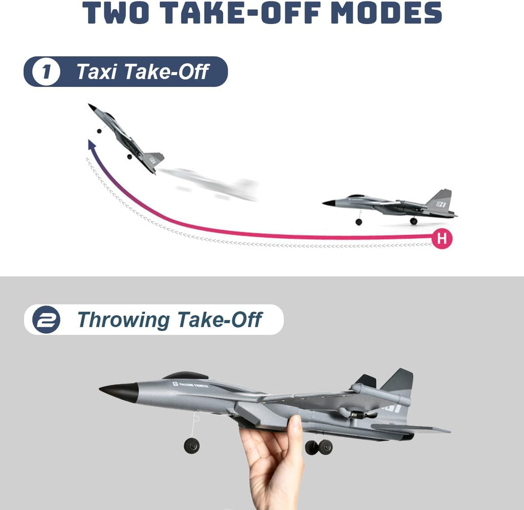 F22 RC Airplane 3 Channel Remote Control Fighter Toy, Ready to Fly, Two Batteries Y34913