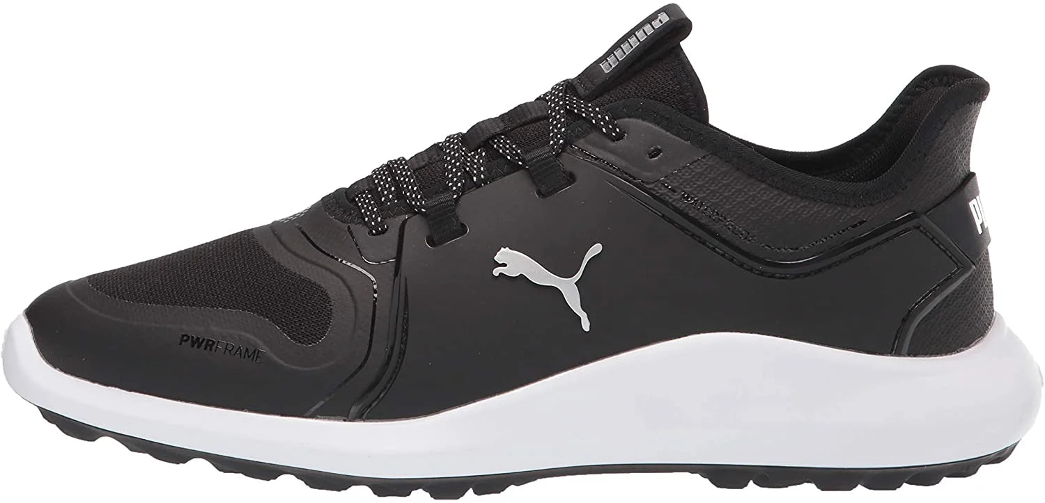 Puma Black Silver White Golf Shoe E59903