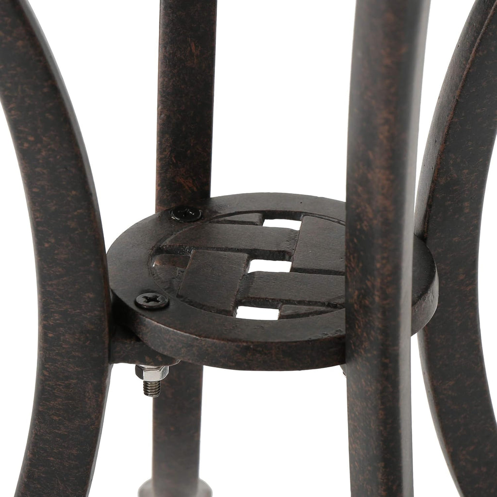 Bronze Finished Cast Aluminum Side Table C474