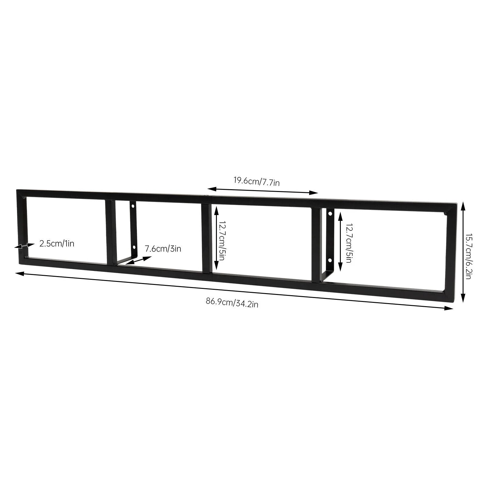 Wall Mount Video Game Storage Shelf CD DVD Media Organizer Rack Holder 34inch O2581