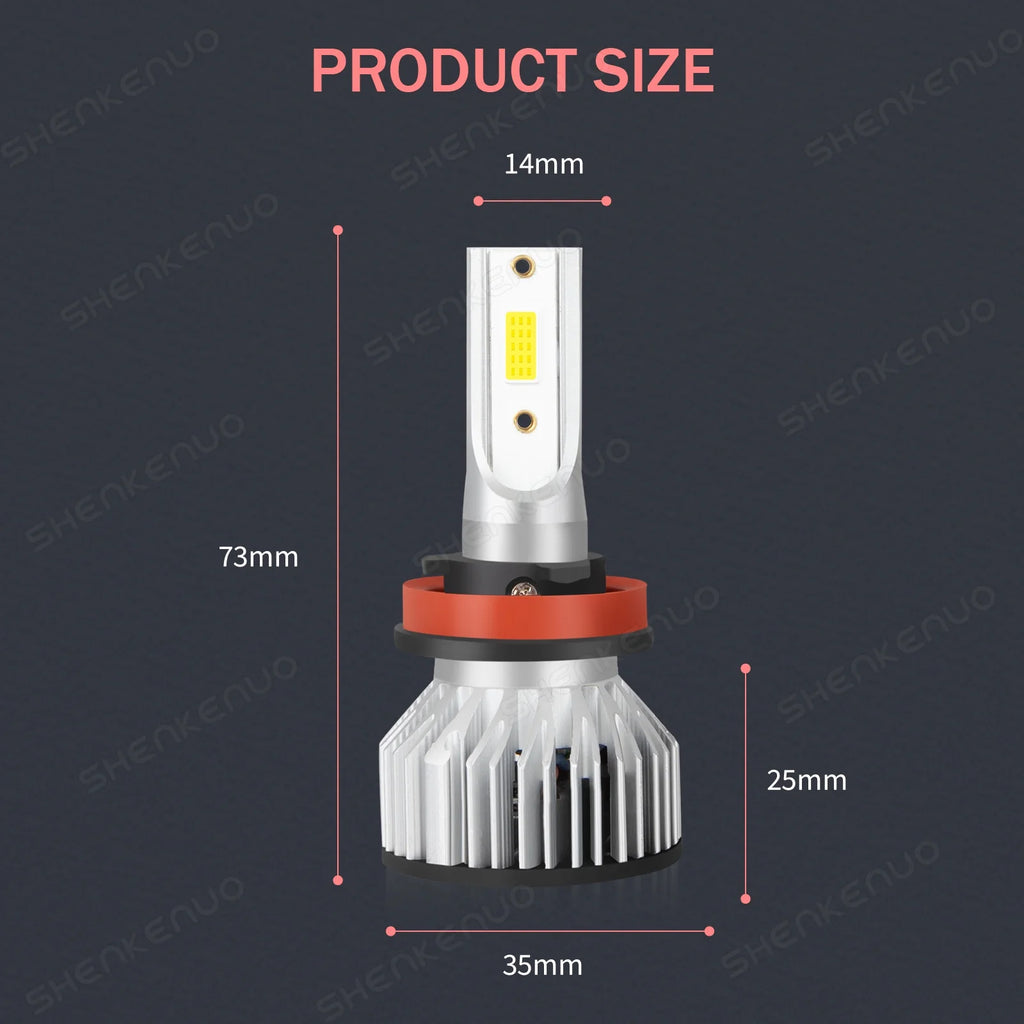 LED Headlight Bulbs Kit High Low Beam Fog Light U401