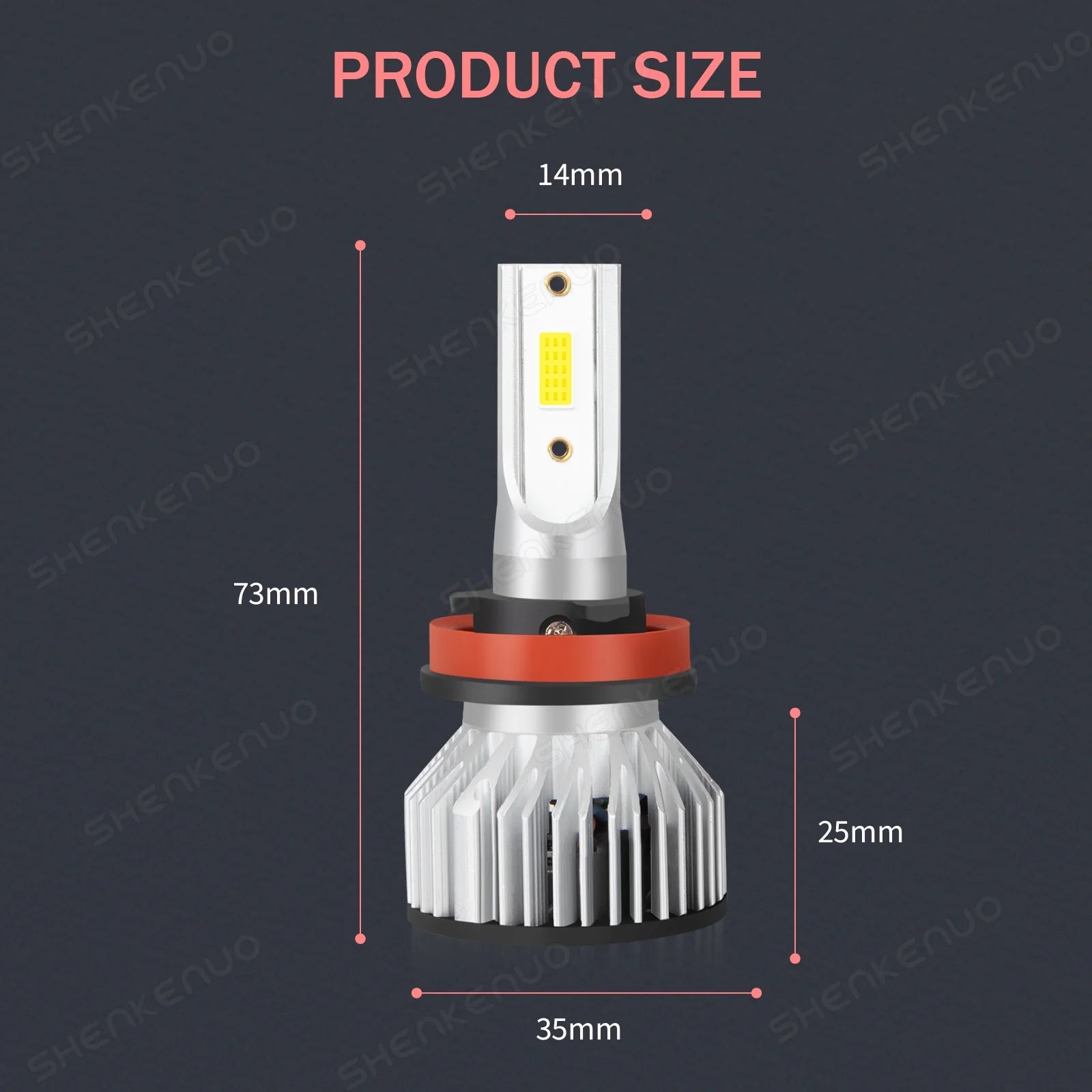LED Headlight Bulbs Kit High Low Beam Fog Light U401