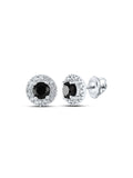 10kt White Gold Diamond Stud Earrings 1 Cttw E7232