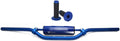 Blue 7/8" 22mm Dirt Bike Handlebars with Pad Grips, Pack of 2 T65927