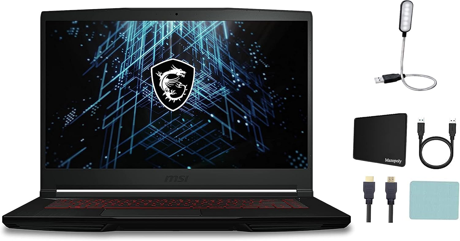 15.6" FHD Gaming Laptop Intel Core i5 NVIDIA GeForce GTX 1650 8GB Memory 512GB NVMe SSD Black H828