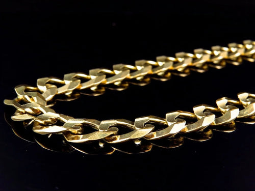 10K Yellow Gold Cuban Chain 11.5 MM 20-30" D272479