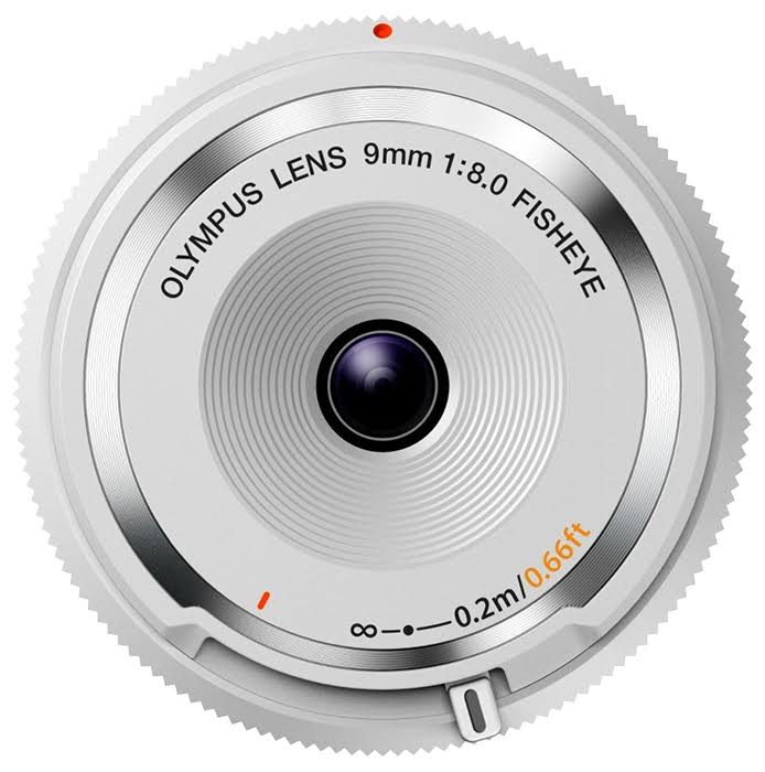 White 9mm f/8.0 Fisheye Body Cap Lens H813935