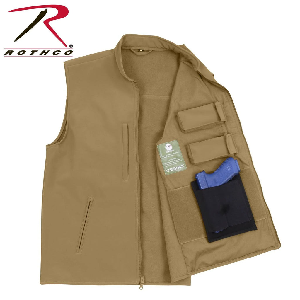 Olive Drab Concealed Carry Soft Shell Vest K4730