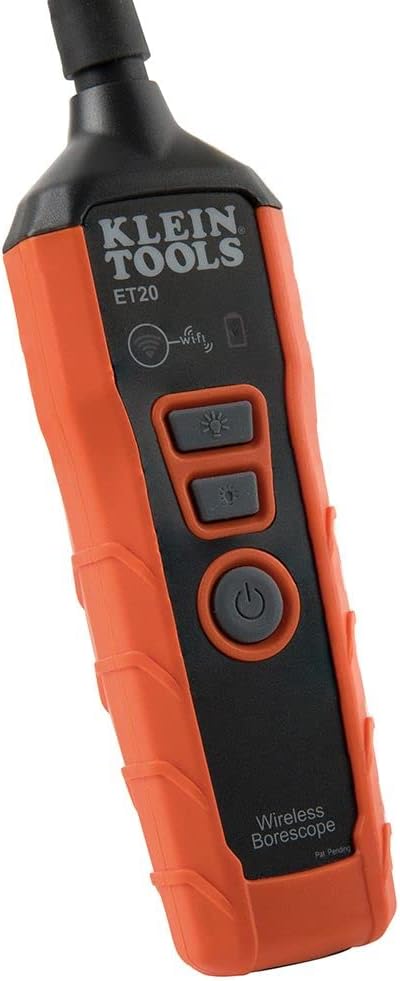 Wi-Fi Borescope Inspection Camera with Rechargeable Lithium-Ion Battery and LED Lights D25572