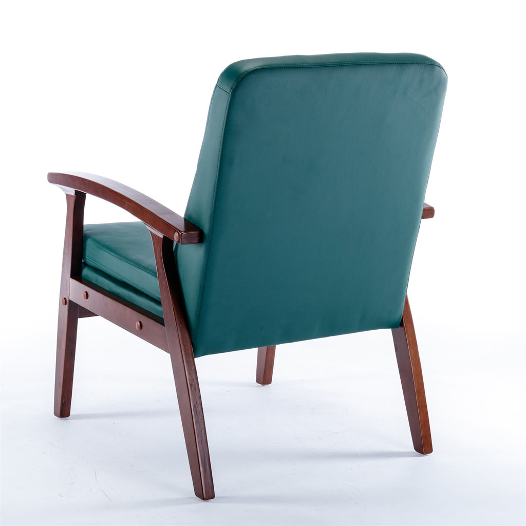 Green Fabric Upholstered Armchair Sofa T90421