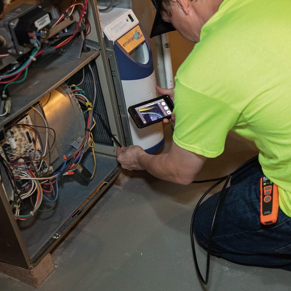 Wi-Fi Borescope Inspection Camera with Rechargeable Lithium-Ion Battery and LED Lights D25572