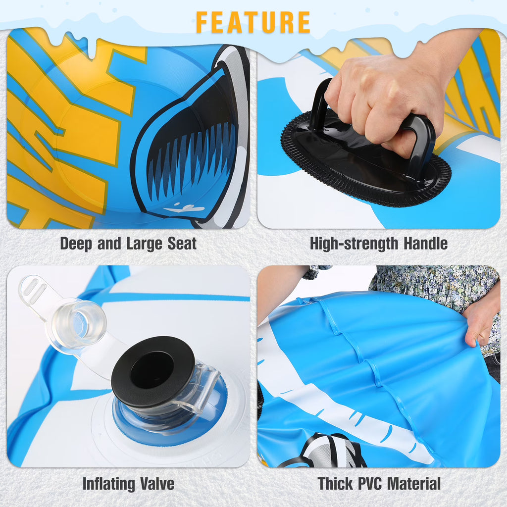 Inflatable Pvc Snow Tube Sled Q383155