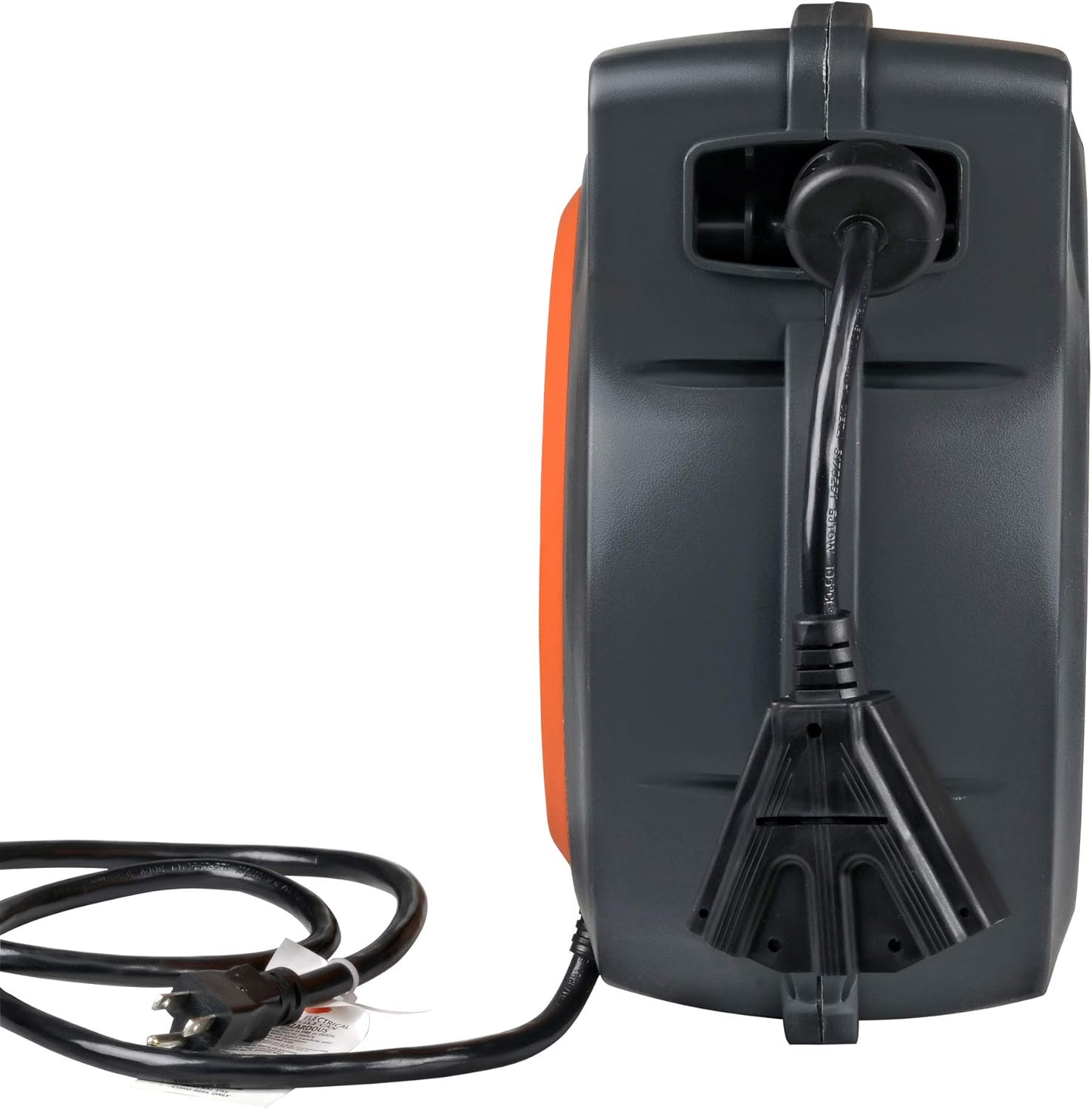 Leaf Mulcher Shredder 11Inch Blade Extension Cord Reel 12AWG x 65 Foot D1260